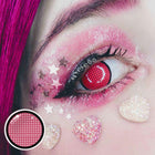 MYEYEBB Blind Red Manson Mesh Cosplay Colored Contact Lenses