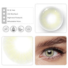 MYEYEBB Aurora Sky Grey Colored Contact Lenses