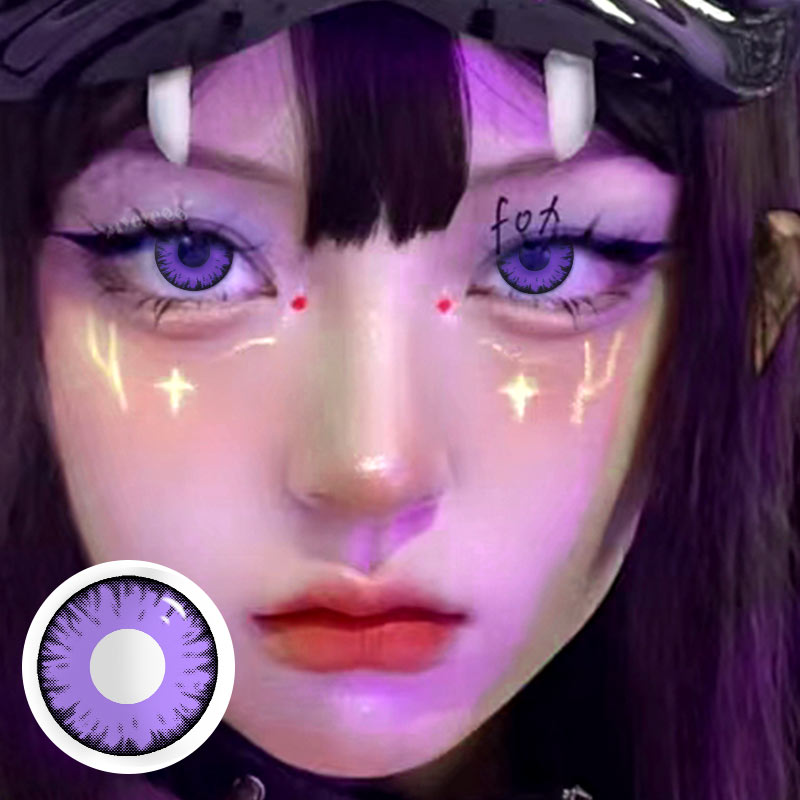 MYEYEBB Miracle TimesII Purple Prescription Cosplay Lenses