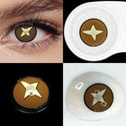 MYEYEBB Blind Kinoko Brown Cosplay Colored Contact Lenses