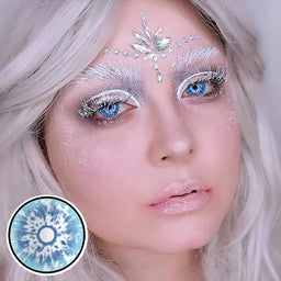 MYEYEBB Blind Genshin Impact Snow Cosplay Contact Lenses