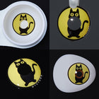 MYEYEBB Yellow Cat Prescription Cosplay Colored Contact Lenses