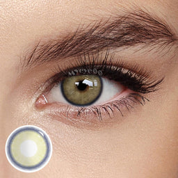 MYEYEBB Neala Yellow Brown Prescription Colored Contact Lenses