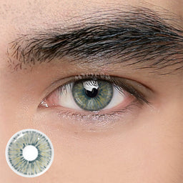 MYEYEBB Van Gogh Green Prescription Men Colored Contact Lenses