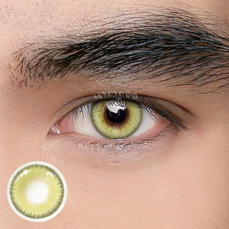 MYEYEBB LA Girl Green Men Colored Contact Lenses