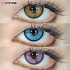 MYEYEBB Fruit Brown Colored Contact Lenses