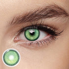 MYEYEBB Cyber Green Prescription Cosplay Colored Lenses