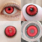 MYEYEBB Cyber Red Prescription Cosplay Contact Lenses 6 Months 1 Day