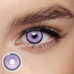 MYEYEBB Cyber Violet Prescription Cosplay Colored Lenses