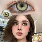 MYEYEBB Cyber Gold Brown Prescription Cosplay Lenses 6 Months