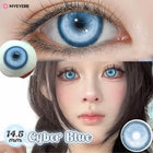 MYEYEBB Cyber Blue Prescription Cosplay Contact Lenses 6 Months