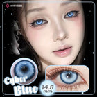 MYEYEBB Cyber Blue Prescription Cosplay Contact Lenses 6 Months