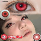 MYEYEBB Cyber Red Prescription Cosplay Contact Lenses 6 Months 1 Day