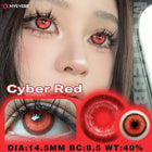 MYEYEBB Cyber Red Prescription Cosplay Contact Lenses 6 Months 1 Day