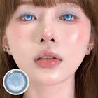 MYEYEBB Cyber Mesh Blue Prescription Cosplay Lenses 6 Months