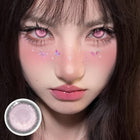 MYEYEBB Cyber Mesh Pink Prescription Cosplay Lenses 6 Months