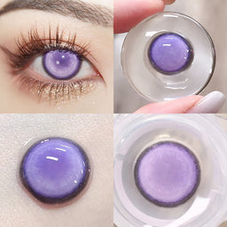 MYEYEBB Cyber Mesh Violet Prescription Cosplay Lenses 6 Months