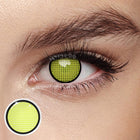 MYEYEBB Blind Yellow Manson Mesh Cosplay Colored Contact Lenses