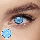 MYEYEBB Blind Coral Blue Cosplay Colored Contact Lenses