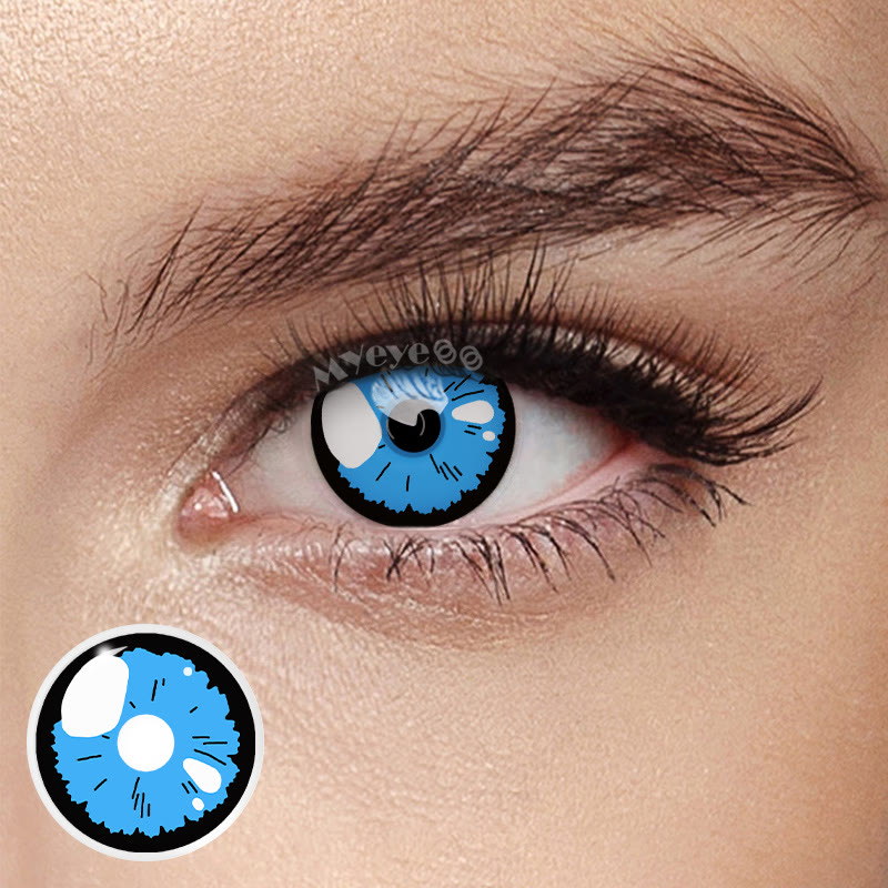 MYEYEBB Black Lobelia Blue Cosplay Colored Contact Lenses