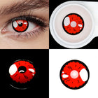 MYEYEBB Black Lobelia Red Cosplay Colored Contact Lenses