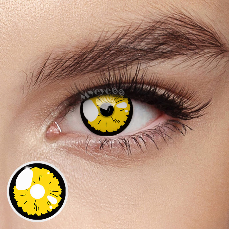 MYEYEBB Veronica Yellow Cosplay Colored Contact Lenses 14.5mm