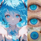 MYEYEBB Hatsune Miku Blue Prescription Cosplay Lenses