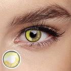 MYEYEBB Anime Yellow Prescription Cosplay Colored Contact Lenses