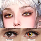 MYEYEBB Anime Tear Red Prescription Cosplay Contact Lenses