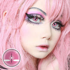 MYEYEBB Blind Nezuko Demon Prescription Cosplay Colored Contact Lenses