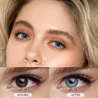 MYEYEBB Magic Hour II Vika Blue Prescription Colored Contact Lenses