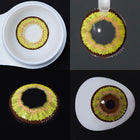 MYEYEBB Sunflower Yellow Brown Prescription Cosplay Lenses