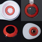 MYEYEBB Elements Red Prescription Cosplay Colored Contact Lenses