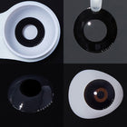 MYEYEBB Black Block Prescription Cosplay Contact Lenses