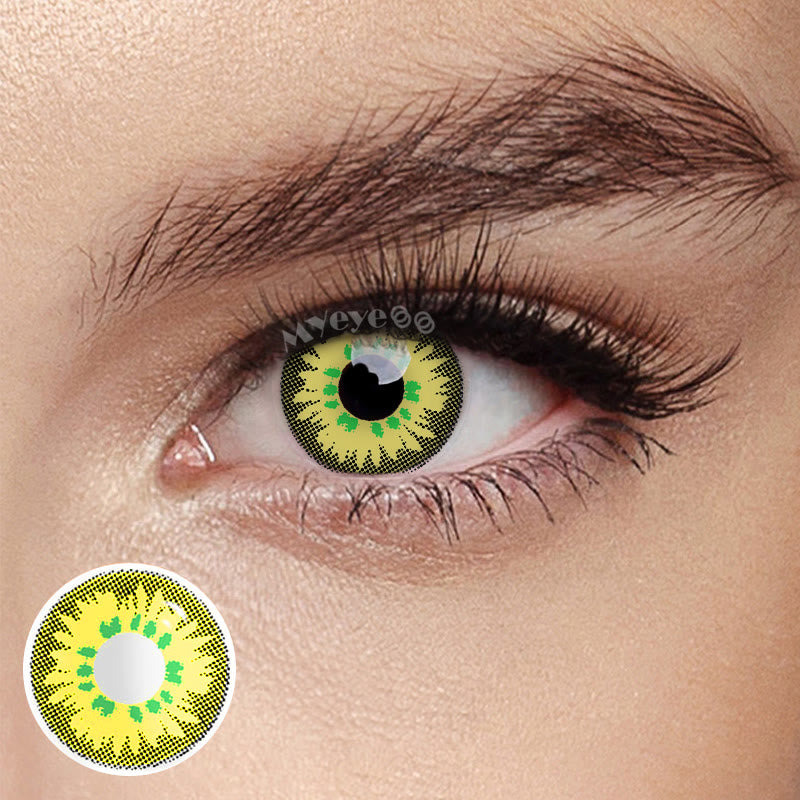 MYEYEBB Orchid Prescription Cosplay Colored Contact Lenses