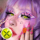 MYEYEBB Blind Button Eye Green Cosplay Colored Contact Lenses