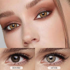 MYEYEBB Fruit Brown Colored Contact Lenses