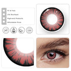 MYEYEBB Miracle Times Red Prescription Cosplay Lenses