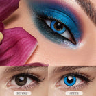 MYEYEBB Elements Blue Prescription Cosplay Contact Lenses