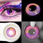 MYEYEBB Anime Pink Prescription Cosplay Contact Lenses