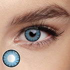 MYEYEBB Miracle Times Light Blue Prescription Cosplay Colored Contact Lenses