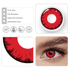 MYEYEBB Miracle Times Red Prescription Cosplay Lenses