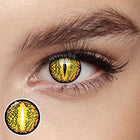 MYEYEBB Blind Lizard Eye Brown Cosplay Contact Lenses