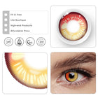 MYEYEBB Anime Tear Red Prescription Cosplay Contact Lenses