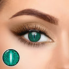 MYEYEBB Blind Lizard Eye Green Cosplay Contact Lenses