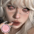 MYEYEBB Kaname Madoka Pink Prescription Cosplay Colored Contact Lenses