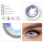 MYEYEBB Kranya Blue Prescription Cosplay Contact Lenses