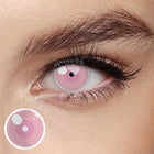 MYEYEBB Blind Cloud Rim Pink Prescription Cosplay Colored Contact Lenses