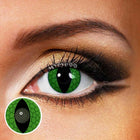 MYEYEBB Blind Snake Eyes Green Cosplay Contact Lenses