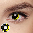 MYEYEBB Moon Star Yellow Cosplay Colored Contact Lenses